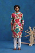 Valley Printed Embroidered Kurta Set